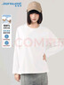 真維斯（JEANSWEST）長(cháng)袖t恤女2025春季新款舒適寬松百搭圓領(lǐng)上衣服純棉打底衫 曬單實(shí)拍圖