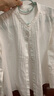 無(wú)印良品（MUJI） 女式 棉紗 長(cháng)袖罩衫 女士襯衫襯衣內搭女裝25年秋季上衣BC2O7A5A 米白色 M （160/84A） 曬單實(shí)拍圖
