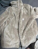優(yōu)衣庫【驚喜價(jià)】女裝男裝長(cháng)絨搖粒絨拉鏈茄克/長(cháng)袖外套479611 30 淺米色 L 曬單實(shí)拍圖