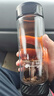 茶之戀茶水分離杯泡茶杯雙層玻璃杯過(guò)濾男女士便攜車(chē)載杯子高檔水杯辦公 至臻版碳纖維【70S】-標準黑 360ml 曬單實(shí)拍圖