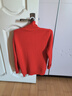秋冬加絨毛衣女加厚一體絨內搭大碼半高領(lǐng)套頭打底針織衫保暖上衣 銹紅色【高領(lǐng)款】  【加厚一體絨】 2XL 125-140斤 曬單實(shí)拍圖