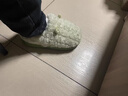 紅豆毛毛絨棉拖鞋女士秋冬季2025新款居家室內保暖厚底防滑包跟棉鞋男 綠色 38-39 適合【37-38腳穿】 曬單實(shí)拍圖