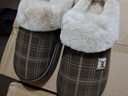 潔麗雅【7A級抗菌】棉拖鞋男士秋冬季居家用防滑防臭加絨保暖防水拖鞋女 星巖褐 42-43 【適合41-42】 曬單實(shí)拍圖