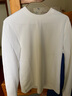 拇指白小T熱力加厚加絨長(cháng)袖T恤秋冬新款保暖百搭打底衫 男款白色 L 曬單實(shí)拍圖