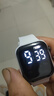其他品牌高顏值LED手表時(shí)尚方形學(xué)生科技感超強夜光數字個(gè)性運動(dòng) 白色 曬單實(shí)拍圖