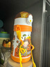 膳魔師（THERMOS）兒童水杯316l不銹鋼保溫杯寶寶水杯小學(xué)生吸管杯耐磨防摔可斜跨 黃恐龍 320ml（帶恐龍蛋+杯繩） 曬單實(shí)拍圖