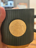星巴克杯子墨綠色馬克杯星勺陶瓷豎條紋水杯辦公室咖啡杯七夕情人節禮物 墨綠單杯原盒裝(不含勺墊) 340ml 曬單實(shí)拍圖