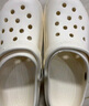 名創(chuàng  )優(yōu)品（MINISO）洞洞鞋男女夏季外穿沙灘涼鞋防滑厚底踩屎感包頭涼拖鞋骨白40-41 曬單實(shí)拍圖