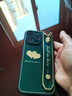 皮殼士蘋(píng)果13手機殼iphone13promax腕帶硅膠殼13pro個(gè)性側邊新款潮流防摔保護套女款 蘋(píng)果13pro-暗夜綠 曬單實(shí)拍圖