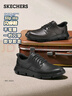 斯凱奇（Skechers）閃穿鞋男士商務(wù)鞋秋季薄款一腳蹬德比鞋軟底上班通勤休閑鞋205353 曬單實(shí)拍圖