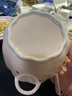 少女心草莓雙耳碗勺湯碗沙拉碗飯碗家用碗高顏值年輕人釉下彩餐具 草莓雙耳碗（1碗1勺） 曬單實(shí)拍圖