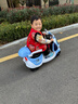 萌嘟嘟兒童電動(dòng)摩托車(chē)寶寶三輪車(chē)遙控1-7歲小孩可坐人充電大號玩具童車(chē) 頂配藍色+加大電瓶+后備箱+護欄 曬單實(shí)拍圖