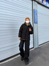 聲猴假兩件棉服男士冬季短款寬松休閑加厚保暖棉衣外套男襖潮夾克連帽 米白色棉服+半高領(lǐng)毛衣白+牛仔褲藍【三件套】 XL 曬單實(shí)拍圖