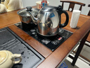 歐佳豪實(shí)木茶桌椅組合辦公室功夫泡茶臺家用陽(yáng)臺茶幾茶具套裝一體喝茶桌 1.6米明月1圍椅4月牙椅 小石盤(pán) 曬單實(shí)拍圖