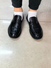 Walker Shop男士商務(wù)正裝休閑皮鞋【精選軟牛皮】舒適新款厚底軟底透氣一腳蹬 A款黑色套腳 41 曬單實(shí)拍圖