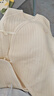 童泰新生嬰兒連體衣秋冬季保暖寶寶衣服初生兒純棉蝴蝶哈衣 黃色 59cm 曬單實(shí)拍圖
