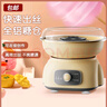 拜杰棉花糖機 全自動(dòng)家用兒童小孩彩糖小型商用擺攤棉花糖機器 米黃色 曬單實(shí)拍圖