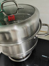 康巴赫蒸鍋不銹鋼蒸籠大容量復合底湯鍋蒸煮兩用鍋三層高蓋30cm 曬單實(shí)拍圖