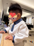 英氏【商場(chǎng)同款】?jī)和疶恤春夏季長(zhǎng)袖男童上衣百搭POLO衫2025新款 云絲白 90 cm 曬單實(shí)拍圖
