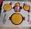babycare兒童餐具寶寶輔食碗家用多功能防摔嬰兒保溫餐盤(pán)套裝禮盒6件 送禮 曬單實(shí)拍圖
