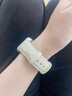 格匯品牌原裝適用蘋(píng)果S10表帶applewatch9/8/7真皮蝴蝶扣腕帶Ultra2/1 荔枝紋蝴蝶扣皮帶【白色】 適用iwatch10【42MM表盤(pán)】 曬單實(shí)拍圖