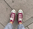 匡威（Converse）官方 All Star男女高幫休閑板鞋粉色A13842C A13842C 39 曬單實(shí)拍圖