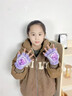 小馬寶莉（MY LITTLE PONY）兒童手套女孩保暖秋冬小學(xué)生寫(xiě)字防寒毛絨棉針織半指翻蓋女童冬季 半指款【寫(xiě)字方便】紫悅 曬單實(shí)拍圖