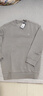 布先生時(shí)尚字母刺繡加厚衛衣男春秋新款柔軟親膚長(cháng)袖秋裝YS12170 灰色 S (165) 曬單實(shí)拍圖