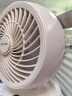 海爾（Haier）可充電電風(fēng)扇臺式風(fēng)扇桌面家用小型臺扇小風(fēng)扇輕音廚房壁扇宿舍臥室辦公搖頭渦輪空氣循環(huán)扇 基礎款LSF-CM101(W) 曬單實(shí)拍圖