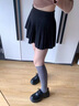 SUSTYLE奢侈高端品牌2025新款厚底樂(lè )福鞋女冬季英倫黑色單鞋瑪麗珍保暖 黑色【顯高6.5cm】 36 曬單實(shí)拍圖