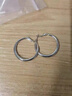 DAISY DREAM999足銀針圈圈耳環(huán)女高級感素圈耳夾大圈圈輕奢耳釘耳圈爆款耳飾 【999銀針】3cm銀色圈圈耳環(huán) 曬單實(shí)拍圖