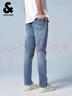 杰克·瓊斯（JACK&JONES） 男裝秋季牛仔褲修身彈力多口袋磨破設計日常通勤長(cháng)褲子225332141 曬單實(shí)拍圖