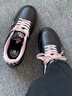 KAPPA卡帕女鞋厚底板鞋女2025秋冬季新款軟底休閑鞋百搭輕便運動(dòng)鞋子女 黑色/牡丹粉 38 曬單實(shí)拍圖