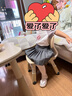 巴拉巴拉兒童裙子春秋裝童裝女童短裙百褶半身裙學(xué)院風(fēng)舒適百搭萌 中灰20410 110 （無(wú)拉鏈，后腰有橡筋） 曬單實(shí)拍圖