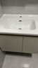 九牧（JOMOO）浴室柜 陶瓷一體盆抗菌洗臉盆柜組合冷灰70cm A2741-13LD-5 曬單實(shí)拍圖