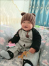 G.DUCKKIDS男女寶寶秋冬連體衣外出服爬服超萌洋氣哈衣外套嬰兒衣服冬季 印花熊開(kāi)衫加絨 一體絨 90cm 90建議身高80cm以下1-2歲 曬單實(shí)拍圖