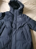 鴨鴨（YAYA）王一博同款冰殼系列2.0羽絨服女過(guò)膝長(zhǎng)款冬新款極寒加厚加長(zhǎng)外套 青光黑 M 曬單實(shí)拍圖