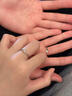 BREZ心動(dòng)信號S999情侶對戒純銀開(kāi)口可調節戒指生日情人節禮物送男女友 999心動(dòng)信號對戒情侶一對 活口可調節 曬單實(shí)拍圖