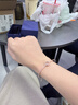 施華洛世奇（SWAROVSKI）  UNA SPARKLING DC 手鐲女輕奢飾品女 白色 5642925 曬單實(shí)拍圖