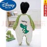 迪士尼（Disney）男童卡通春秋睡衣春秋季新款兒童長(cháng)袖著(zhù)涼寶寶小童家居服連體睡袋 綠色 100 （建議身高96-105cm） 曬單實(shí)拍圖