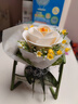 若態(tài)若客花間集積木花手工diy拼裝女生生日禮物永生花兒童玩具 白山茶 曬單實(shí)拍圖