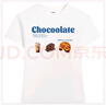 :CHOCOOLATE it創(chuàng  )意糕點(diǎn)印花短袖女2025夏季新款修身百搭圓領(lǐng)上衣 白色 【官方正品】 L 曬單實(shí)拍圖