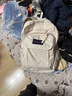 JANSPORT杰斯伯雙肩包男電腦包背包書(shū)包女大學(xué)生包旅行包 4NVC 00Y 米白色-側袋+隔層 曬單實(shí)拍圖