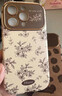品盟（PISMEXOK）適用于蘋(píng)果17/16/15promax手機殼新款大視窗山茶花素描花朵保護套時(shí)尚復古防摔手腕帶掛繩女外 iPhone 17 pro 默認1 曬單實(shí)拍圖