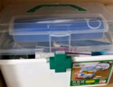 可孚 醫藥箱家用急救箱家用收納盒學(xué)生宿舍車(chē)載家庭小藥箱 中號空箱 曬單實(shí)拍圖