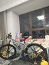 鳳凰山地車(chē)自行車(chē)成年人男士女士學(xué)生變速碟剎減震全軸承山地自行車(chē) 月光銀/碳鋼架/鎂合金十刀輪 26英寸（身高160-180左右） 24速-標準變速 曬單實(shí)拍圖