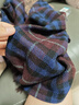 優(yōu)衣庫男裝女裝HEATTECH圍巾格子圍脖學(xué)院風(fēng)保暖25秋冬新款478313 19 酒紅色 均碼 (180 × 50 cm) 曬單實(shí)拍圖