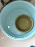 茶花（CHAHUA）【寶寶澡盆】洗浴盆嬰兒洗澡盆兒童塑料臉盆超大號圓形洗衣盆 藍色【直徑58CM】 曬單實(shí)拍圖