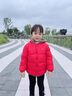 G.DUCKKIDS小黃鴨兒童棉服羊羔絨男童棉衣女童棉襖寶寶加厚保暖連帽外套 藏青色 130 cm 曬單實(shí)拍圖