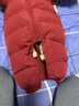 童泰（TONGTAI）嬰兒羽絨連體衣冬季寶寶哈衣羽絨服男童女童連帽抱衣紅色90cm 曬單實(shí)拍圖